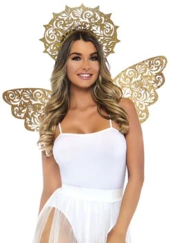 LEG AVENUE 2 Piece Golden Angel Kit Acessory