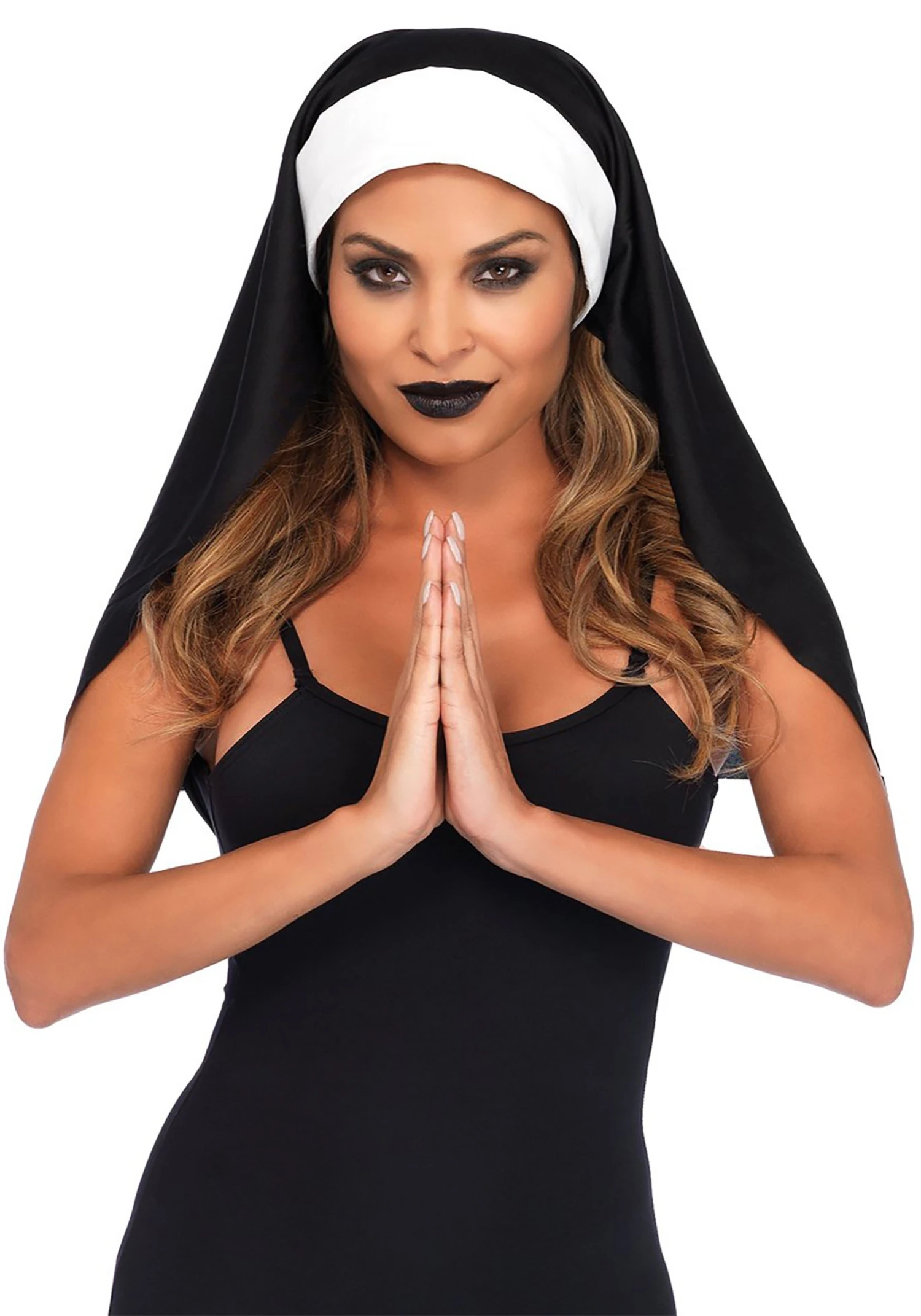 LEG AVENUE Nun Costume Habit For Adults 2 LEG AVENUE Nun Costume Habit For Adults