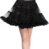 LEG AVENUE Women's Fancy Black Layered Tulle Petticoat