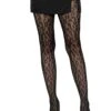 LEG AVENUE Women's Black Leopard Net Tights 1 LEG AVENUE Women's Black Leopard Net Tights -Leg Avenue black leopard net tights
