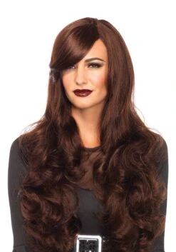 LEG AVENUE Long Wavy Brown Wig