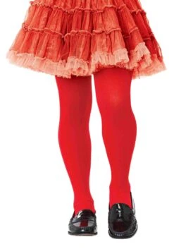 LEG AVENUE Child Red Tights