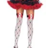LEG AVENUE Diamond Card Suit Thigh Highs -Leg Avenue diamond card suit thigh highs