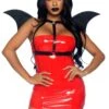 LEG AVENUE Faux Leather Bat Wings With Body Harness 2 LEG AVENUE Faux Leather Bat Wings With Body Harness -Leg Avenue faux leather bat wing body harness