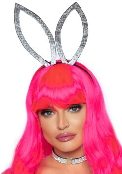LEG AVENUE Bunny Ear Rhinestone Headband Costume