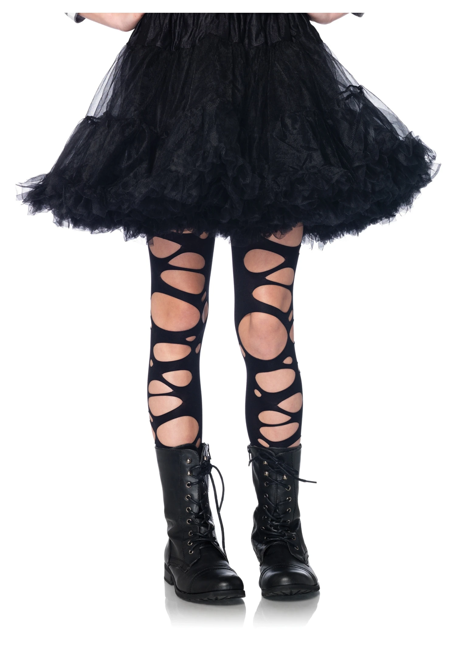 LEG AVENUE Girls Tattered Gothic Tights 3 LEG AVENUE Girls Tattered Gothic Tights