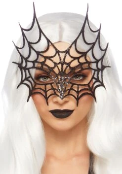 LEG AVENUE Diecut Glitter Web Mask