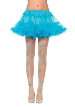 LEG AVENUE Glitter Snowflake Tights