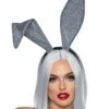 LEG AVENUE Glittery Bunny Ear Headband For Women -Leg Avenue glittery bunny ear headband