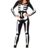 LEG AVENUE Women's Glow In The Dark Skeleton Catsuit 1 LEG AVENUE Women's Glow In The Dark Skeleton Catsuit -Leg Avenue glow in the dark skeleton catsuit