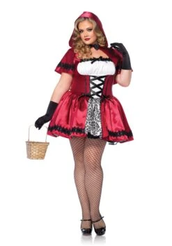 LEG AVENUE Plus Size Gothic Red Riding Hood Women's Costume