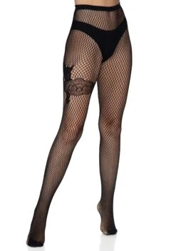 LEG AVENUE Gunslinger Garter Net Tights For Women -Leg Avenue gunslinger garter net tights alt 3