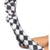 LEG AVENUE Harlequin Elbow Length Gloves -Leg Avenue harlequin elbow length gloves
