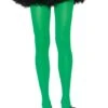 LEG AVENUE Kelly Green Nylon Tights -Leg Avenue kelly green nylon tights