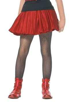 LEG AVENUE Black Fishnet Stockings For Kids