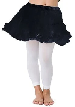 LEG AVENUE Kids Black Petticoat