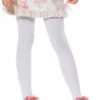 LEG AVENUE Kids White Tights -Leg Avenue kids white tights