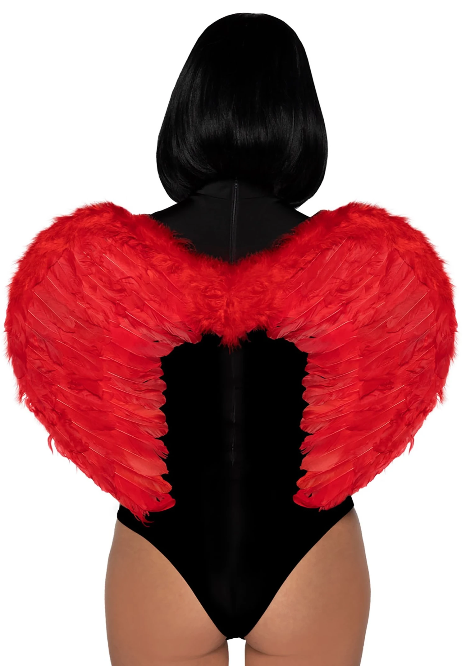 LEG AVENUE Red Marabou Trimmed Feather Wings 4 LEG AVENUE Red Marabou Trimmed Feather Wings - Image 2