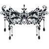 LEG AVENUE Adhesive Masquerade Black Face Jewels