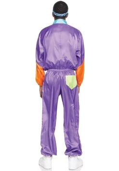 LEG AVENUE Awesome 80s Men's Track Suit Costume -Leg Avenue mens awesome 80s ski suit costume alt 3