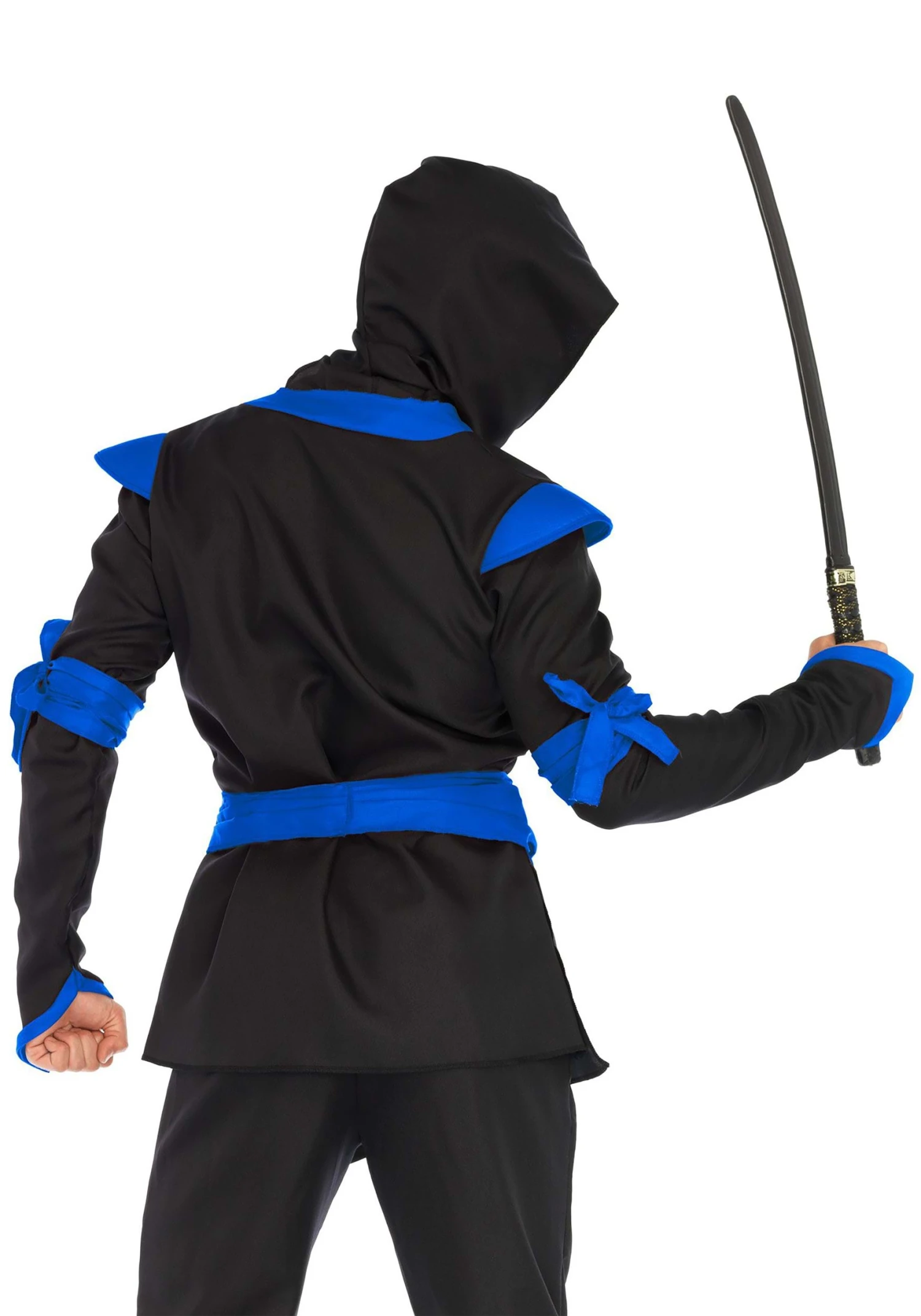 LEG AVENUE Blue Ninja Mens Costume 5 LEG AVENUE Blue Ninja Mens Costume - Image 4