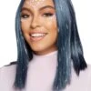 LEG AVENUE Tinsel Midnight Blue Long Bob Wig -Leg Avenue midnight blue tinsel long bob wig