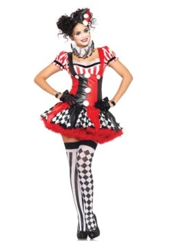 LEG AVENUE Naughty Harlequin Clown Costume