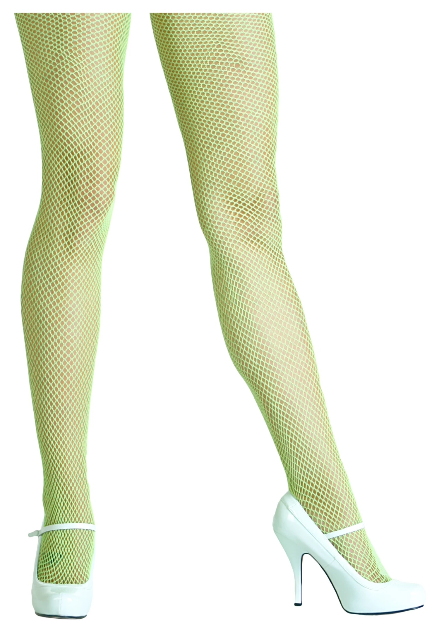 LEG AVENUE Neon Green Fishnet Tights 3 LEG AVENUE Neon Green Fishnet Tights