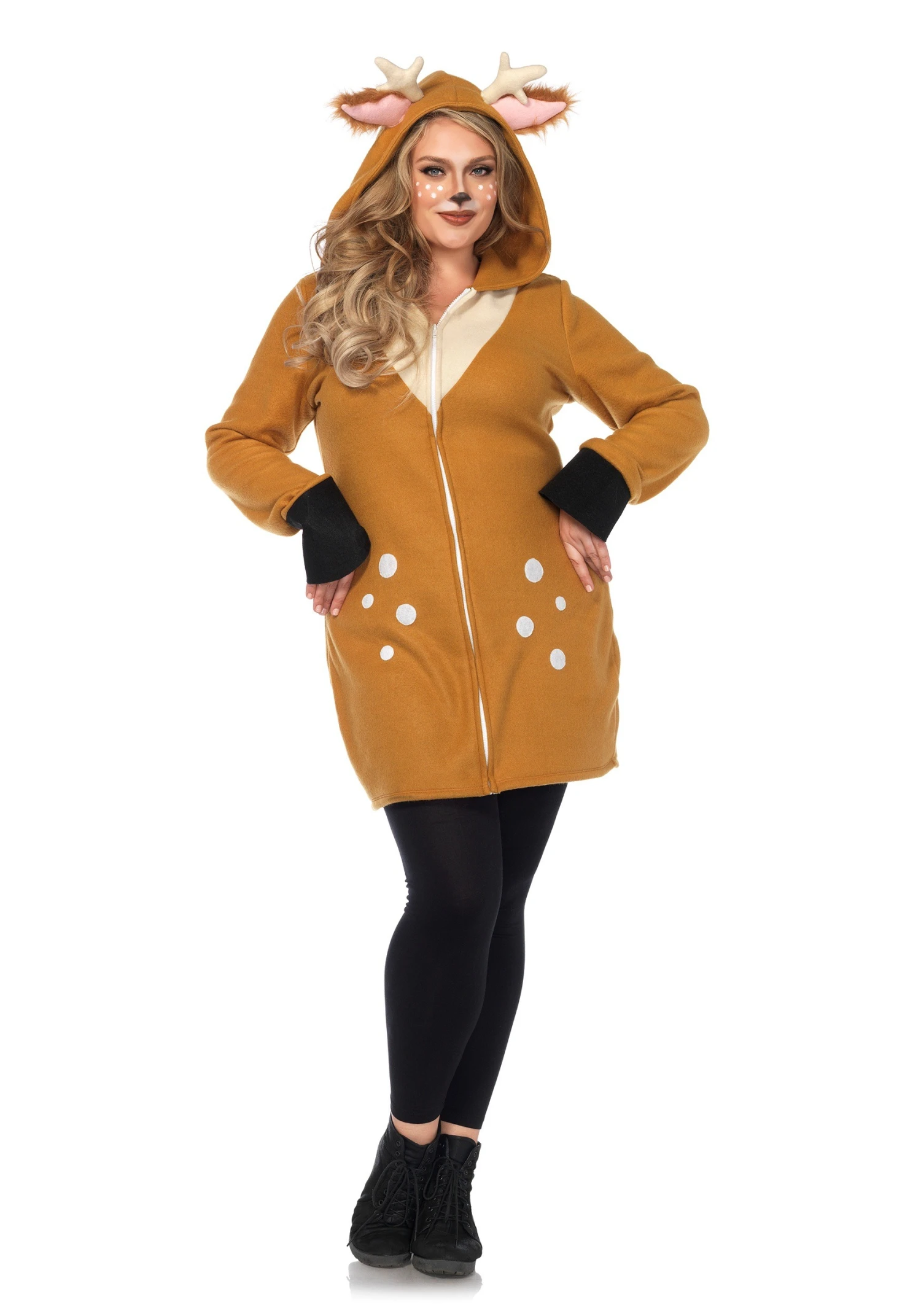 LEG AVENUE Plus Size Cozy Fawn Costume For Adults 3 LEG AVENUE Plus Size Cozy Fawn Costume For Adults