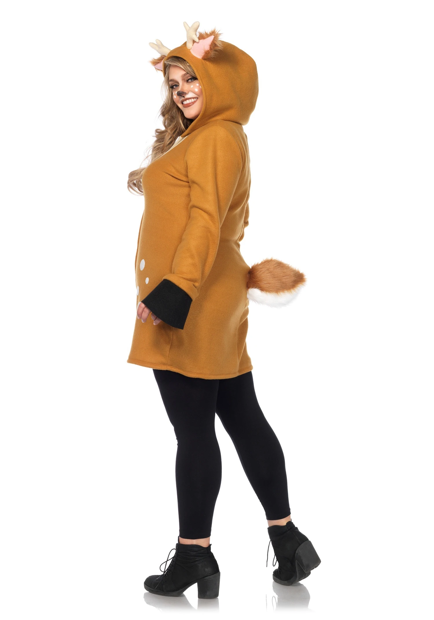 LEG AVENUE Plus Size Cozy Fawn Costume For Adults 4 LEG AVENUE Plus Size Cozy Fawn Costume For Adults - Image 2