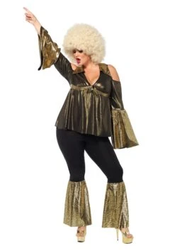 LEG AVENUE Adult's Plus Size Disco Diva Costume