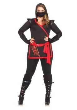 LEG AVENUE Plus Size Ninja Assassin Women's Costume