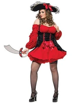 LEG AVENUE Plus Size Sexy Vixen Pirate Women's Costume