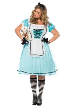 LEG AVENUE Plus Size Tea Time Alice Costume For Women