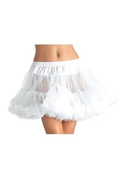 LEG AVENUE White Plus Size Tulle Petticoat