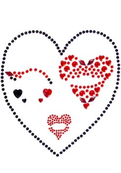 LEG AVENUE Queen Of Heart Face Jewel Costume Accessory Kit