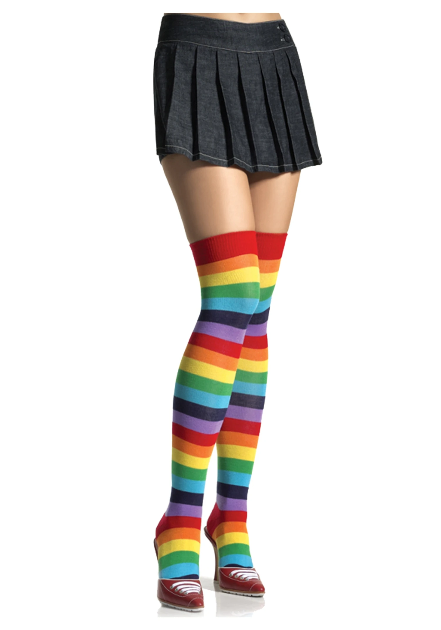LEG AVENUE Rainbow Thigh High Stockings 3 LEG AVENUE Rainbow Thigh High Stockings