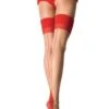 LEG AVENUE Red/Nude Thigh Highs -Leg Avenue red nude thigh highs