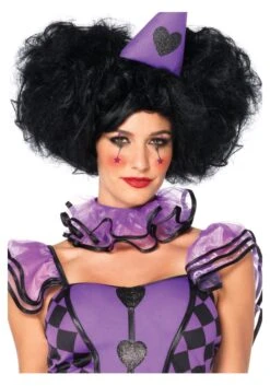 LEG AVENUE Black Bob Red Queen Costume Wig