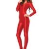 LEG AVENUE Red Spandex Catsuit Costume