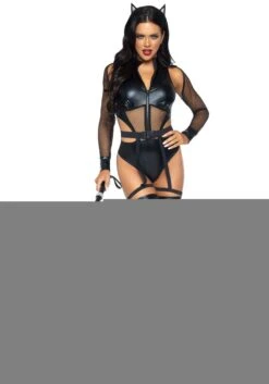 LEG AVENUE Criminal Kitty Women's Sexy Costume -Leg Avenue sexy criminal kitty womens costume alt 2