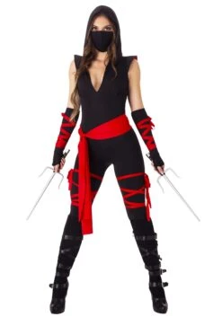 LEG AVENUE Sexy Deadly Ninja Costume For Women -Leg Avenue sexy deadly ninja costume alt 3