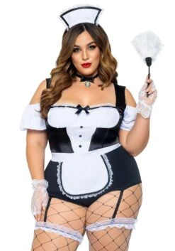 LEG AVENUE Foxy Frenchie Plus Size Adult's Sexy Costume