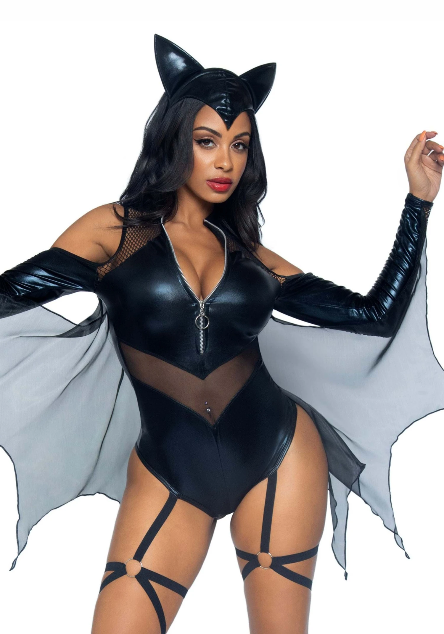 LEG AVENUE Sexy Midnight Bat Costume For Women 5 LEG AVENUE Sexy Midnight Bat Costume For Women - Image 3
