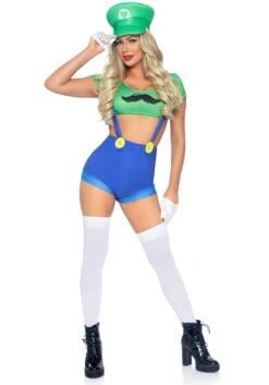 LEG AVENUE Sexy Piece Green Gamer Babe Costume For Women -Leg Avenue sexy piece green gamer babe womens costume alt 2