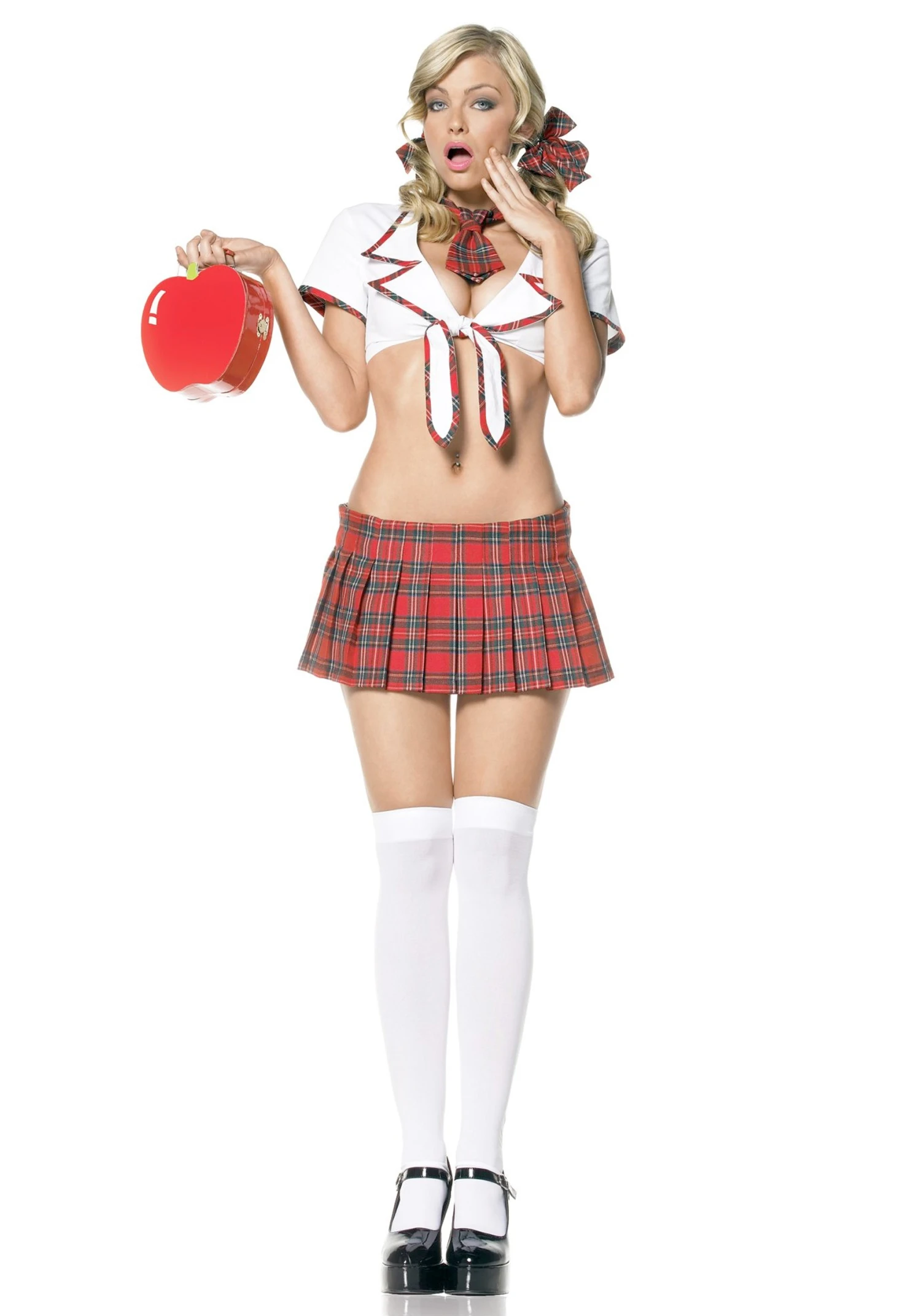 LEG AVENUE Sexy School Girl Costume For Women 3 LEG AVENUE Sexy School Girl Costume For Women