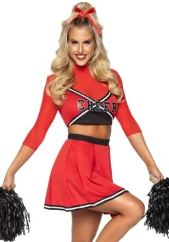 LEG AVENUE Sexy Varsity Babe Women's Cheerleading Costume -Leg Avenue sexy varsity babe womens costume alt 2