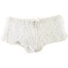 LEG AVENUE White Ruffle Tanga Sexy Panties