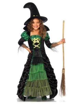 LEG AVENUE Girls Storybook Witch Costume
