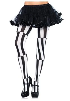 LEG AVENUE Striped Optical Illusion Tights For Women